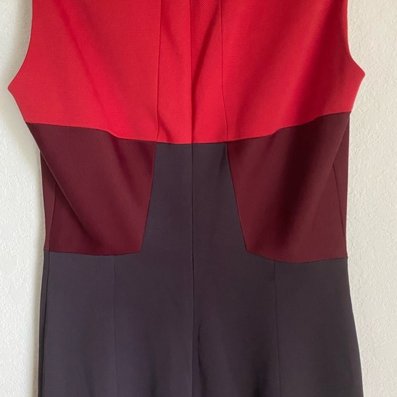 ASO TV New! Vanessa Hudgens Karen Mullen Two Toned Color Block Office Dress Sz 6 - Picture 12 of 13